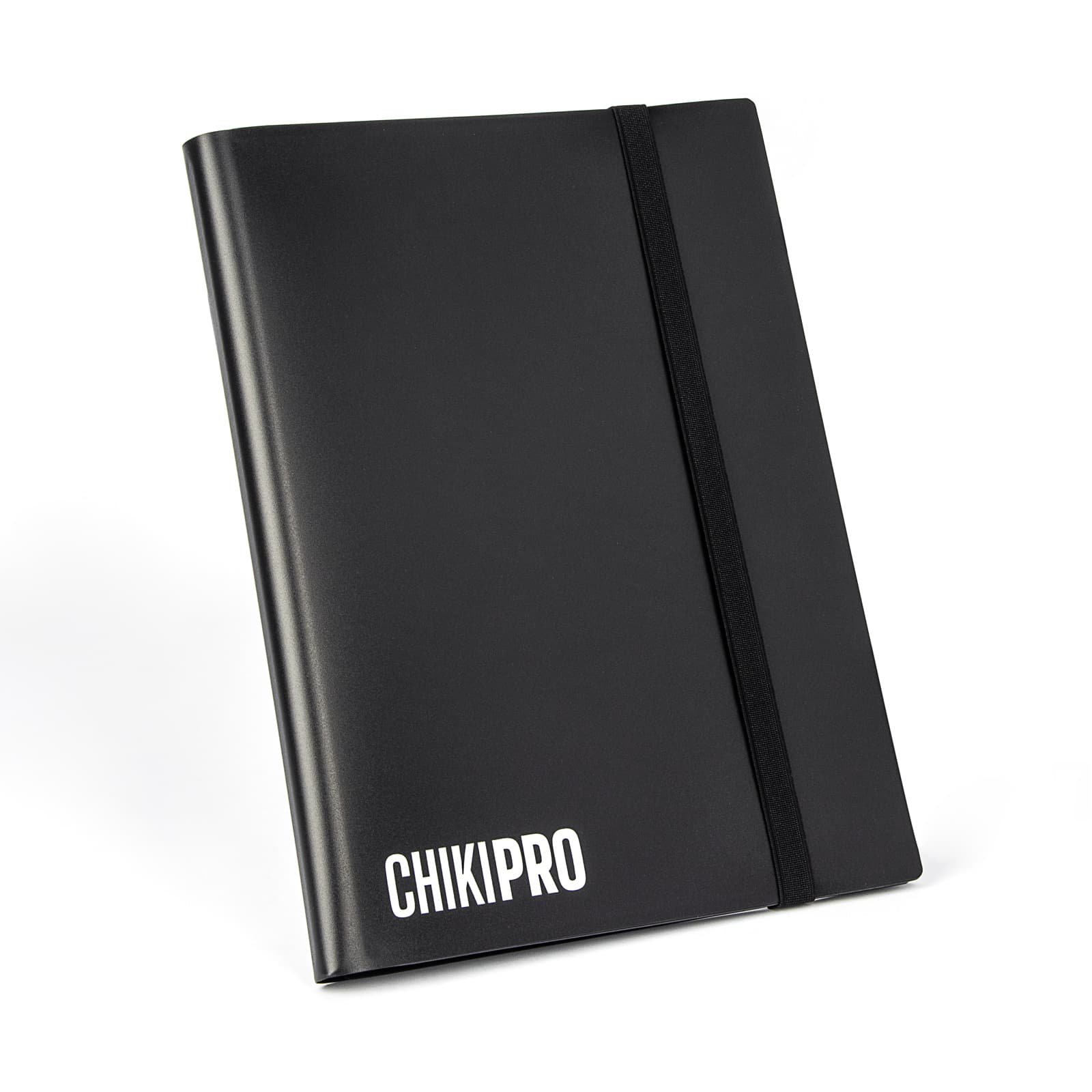 9 Pocket Elastic Binder — Black